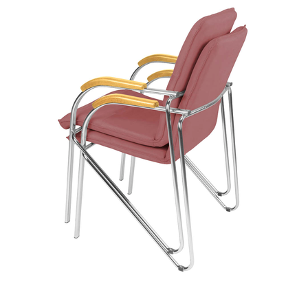 Artikelbild 3 für Nowy Styl Besucherstühle Samba bordeaux Kunstleder, 2 St., Artikelnummer 953091