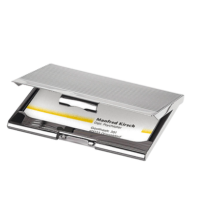 Artikelbild 2 für SIGEL Visitenkartenetui silber, für bis zu 20 Visitenkarten, Artikelnummer 429076