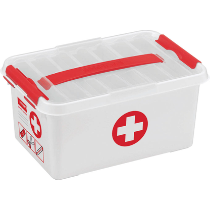 Artikelbild 2 für sunware the q-line Erste-Hilfe-Box 6,0 l weiß/rot 30,0 x 20,0 x 14,5 cm, 1 St., Artikelnummer 427894
