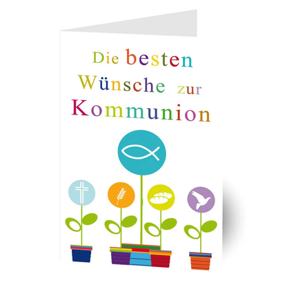 Artikelbild für LUMA Kommunionkarte Fisch LU824 DIN B6, 1 St., Artikelnummer 878732