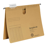 Artikelbild 1 für büroplus Hängehefter Karton braun DIN A4 1x kaufmännische Heftung, 50 St., Artikelnummer 148577