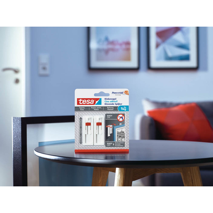 Artikelbild 8 für tesa Powerstrips Klebenägel für max. 1,0 kg, 2,4 x 6,4 cm, 2 St., Artikelnummer 398988