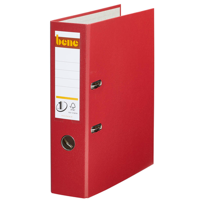 Artikelbild für bene No.1 Power Ordner rot Kunststoff 8,0 cm DIN A4, 1 St., Artikelnummer 426221