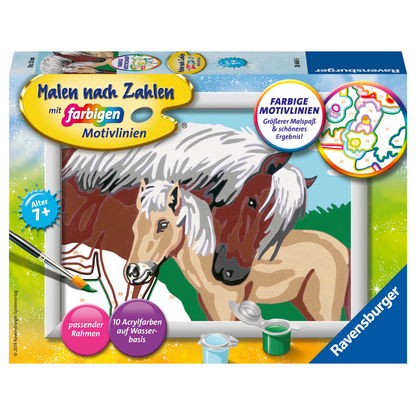 Artikelbild für Ravensburger Malen-nach-Zahlen Liebevolle Stute mehrfarbig, Artikelnummer 475787