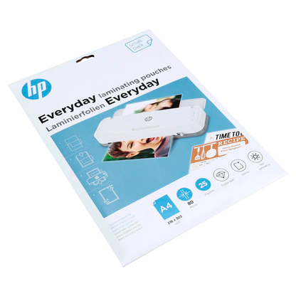 Artikelbild für HP Everyday Laminierfolien glänzend für A4 80 micron, 25 St., Artikelnummer 425452