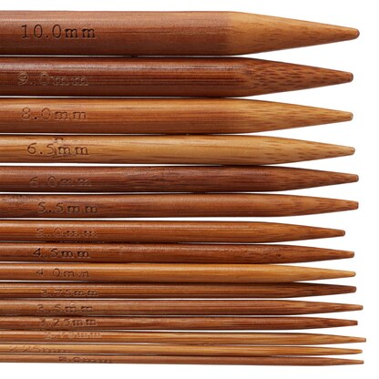 Artikelbild 6 für relaxdays Stricknadeln braun Stricknadel, 75 St., Artikelnummer 644169