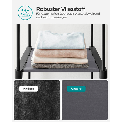 Artikelbild 6 für SONGMICS Stoffschrank, RYG02GY grau 140,0 x 43,0 x 174,0 cm, 1 St., Artikelnummer 439408