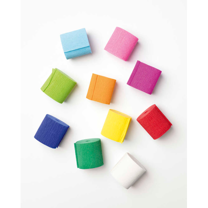 Artikelbild 3 für folia Krepppapier Dekobänder farbsortiert 32,0 g/qm 10 Rollen, Artikelnummer 776319