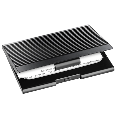 Artikelbild für SIGEL Visitenkartenetui schwarz, für bis zu 20 Visitenkarten, Artikelnummer 353742