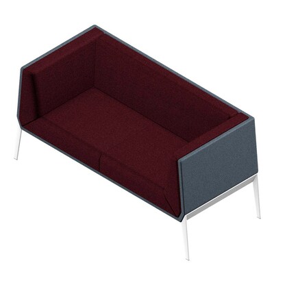 Artikelbild 6 für Quadrifoglio 2-Sitzer Sofa Accord bordeaux, grau weiß Stoff 156,0 x 68,0 x 76,0 cm, 1 St., Artikelnummer 462123