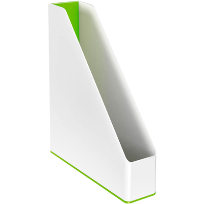 Artikelbild 3 für LEITZ Stehsammler WOW Duo Colour 53621054 perlweiß/grün Kunststoff, DIN A4, 1 St., Artikelnummer 908653