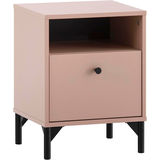 Artikelbild 1 für MÖBELPARTNER Smash Nachttisch rechteckig Holzwerkstoff apricot 40,3 x 33,1 x 53,2 cm, 1 St., Artikelnummer 254936