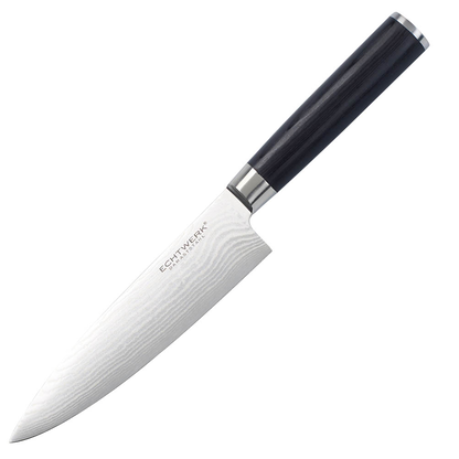 Artikelbild für Echtwerk Kochmesser Damast silber, schwarz, Klinge: 18,0 cm, 1 St., Artikelnummer 649697