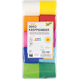 Artikelbild 1 für folia Krepppapier Dekobänder farbsortiert 32,0 g/qm 10 Rollen, Artikelnummer 776319
