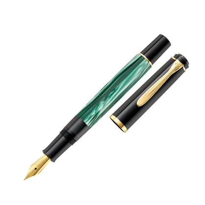 Artikelbild 2 für Pelikan Classic M200 Kolbenfüller grün-marmoriert/gold M (mittel), 1 St., Artikelnummer 410790