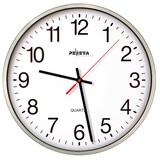 Artikelbild 1 für PEWETA Wanduhr weiß silber Kunststoff, Ø 25,0 cm, Artikelnummer 838565