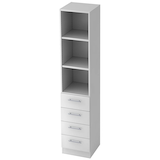 Artikelbild 1 für HAMMERBACHER Regalschrank 7600 RE, V7600/W/W/RE weiß 40,6 x 42,0 x 200,4 cm, 1 St., Artikelnummer 867489