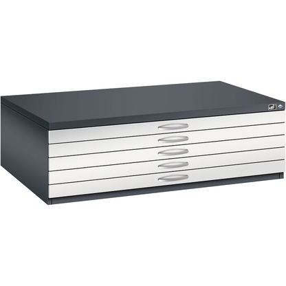 Artikelbild 4 für CP 7200 Planschrank schwarzgrau, lichtgrau 5 Schubladen 135,0 x 96,0 x 42,0 cm, 1 St., Artikelnummer 682745