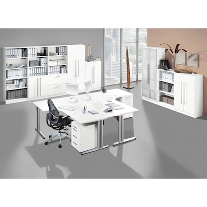 Artikelbild 4 für HAMMERBACHER Regalschrank Sira, V7700/W/W/RE weiß 80,0 x 42,0 x 200,4 cm, 1 St., Artikelnummer 642400