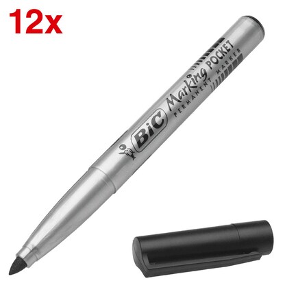 Artikelbild für BIC ECOlutions Öko Permanentmarker schwarz 1,0 mm, 1 Set, Artikelnummer 556417
