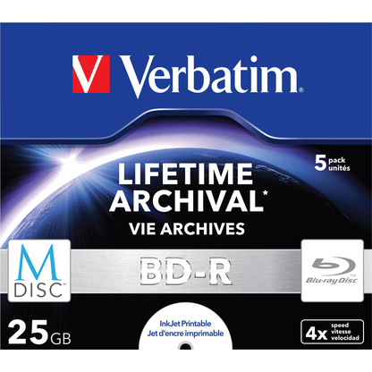 Artikelbild für verbatim Blu-ray BD-R 25 GB bedruckbar, 5 St., Artikelnummer 970374