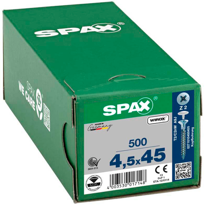 Artikelbild 2 für SPAX® Universalschrauben Z2 Senkkopf WIROX 0271010450455 4,5 mm x 45 mm, 500 St., Artikelnummer 394906