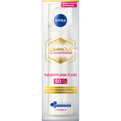 Artikelbild 3 für NIVEA LUMINOUS630® ANTI-PIGMENTFLECKEN LSF 50 Gesichtsfluid 40,0 ml, Artikelnummer 579587