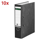 Artikelbild 1 für AKTION: LEITZ 1080 Ordner schwarz marmoriert Karton 8,0 cm DIN A4, 10 St., Artikelnummer 634248