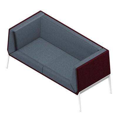 Artikelbild 5 für Quadrifoglio 2-Sitzer Sofa Accord grau, bordeaux weiß Stoff 156,0 x 68,0 x 76,0 cm, 1 St., Artikelnummer 462130