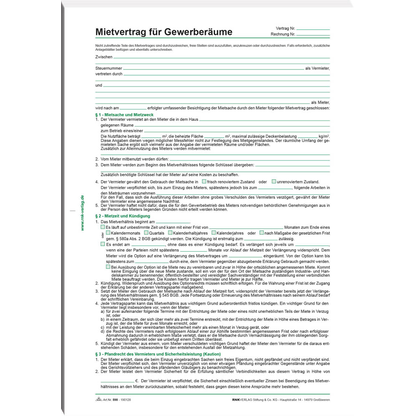 Artikelbild für RNK-Verlag 598/10 Mietverträge für Gewerberäume, 10 St., Artikelnummer 622441