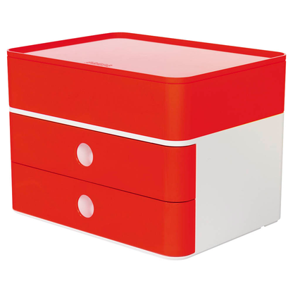 Artikelbild 2 für HAN Schubladenbox Smart Box plus ALLISON rot 1100-17D, DIN A5 mit 3 Schubladen, 1 St., Artikelnummer 965400