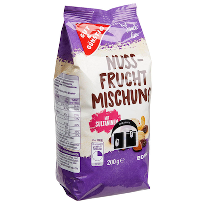 Artikelbild 5 für GUT&GÜNSTIG Nuss-Frucht Mischung 200,0 g, Artikelnummer 420188