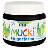 Artikelbild 1 für KREUL MUCKI Fingerfarbe schwarz 150,0 ml, 1 St., Artikelnummer 512242