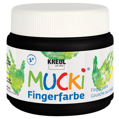 Artikelbild für KREUL MUCKI Fingerfarbe schwarz 150,0 ml, 1 St., Artikelnummer 512242