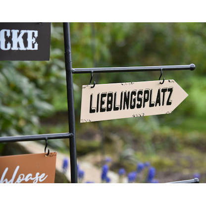 Artikelbild 6 für Garden Pleasure Gartendeko PARADIES Metall bunt Wegweiser: rechteckig 23,5×6,0×0,1 cm (LxBxH) 54,0 x 125,0 cm, 1 St., Artikelnummer 544043