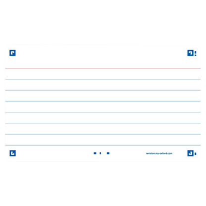 Artikelbild für OXFORD Karteikarten FLASH 2.0 DIN A7 weiß liniert, 80 St., Artikelnummer 371538