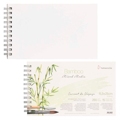 Artikelbild für HAHNEMÜHLE Malblock Bamboo 15,3 x 25,0 cm 265 g/qm, 15 Blatt, 1 Block, Artikelnummer 708606