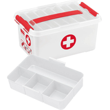Artikelbild 1 für sunware the q-line Erste-Hilfe-Box 6,0 l weiß/rot 30,0 x 20,0 x 14,5 cm, 1 St., Artikelnummer 427894