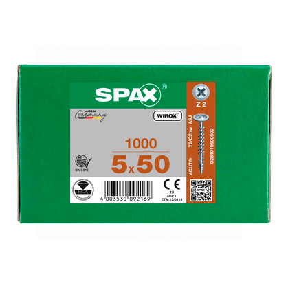 Artikelbild 6 für SPAX® Universalschrauben Z2 Rückwandkopf WIROX 0281010500502 5 mm x 50 mm, 1.000 St., Artikelnummer 395127