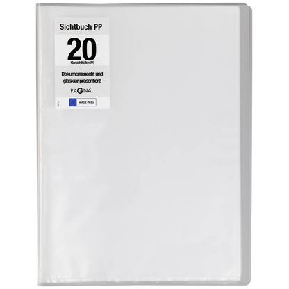 Artikelbild 2 für PAGNA Office Sichtbuch DIN A4, 20 Hüllen transparent, 1 St., Artikelnummer 608996