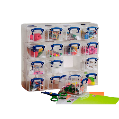 Artikelbild für Really Useful Box Kleinteilemagazin 16x 0,3 l transparent 37,5 x 12,5 x 31,0 cm, 1 St., Artikelnummer 112538