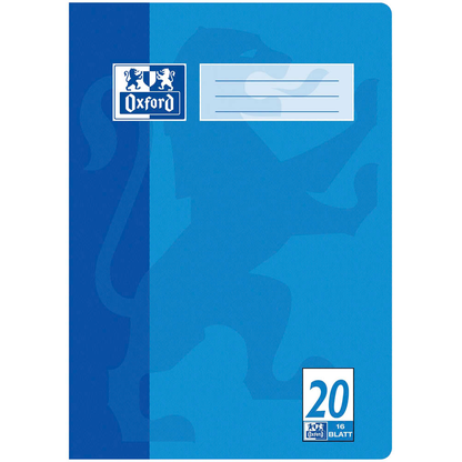Artikelbild 2 für OXFORD Schulheft Lineatur 20 blanko DIN A4 ohne Rand, 16 Blatt, 1 St., Artikelnummer 625202