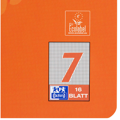 Artikelbild 2 für OXFORD Schulheft Lineatur 7 kariert DIN A4 ohne Rand, 16 Blatt, 1 St., Artikelnummer 759611