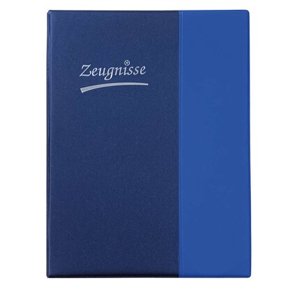 Artikelbild 2 für Idena Zeugnismappe DIN A4, 10 Hüllen blau/dunkelblau, 1 St., Artikelnummer 113328