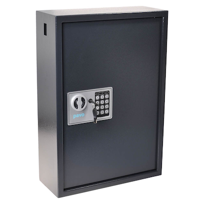 Artikelbild 3 für pavo Schlüsseltresor grau mit 150 Haken, Elektronikschloss, 38,0 x 15,0 x 55,0 cm, 1 St., Artikelnummer 557722