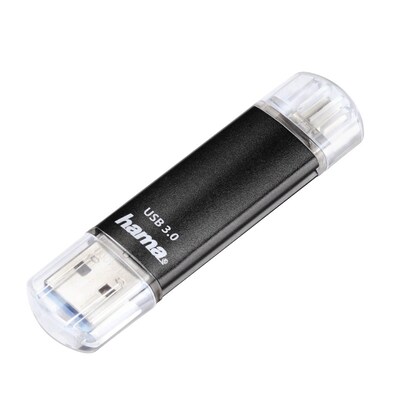 Artikelbild 2 für hama USB-Stick Laeta Twin schwarz 128 GB, 1 St., Artikelnummer 196530