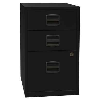 Artikelbild für BISLEY Home Standcontainer schwarz 3 Auszüge Kunststoff-Muldengriff schwarz 41,3 x 40,0 x 67,2 cm, Artikelnummer 728675