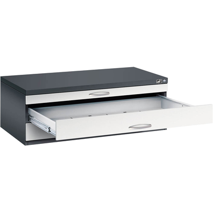 Artikelbild für CP 7100 Planschrank schwarzgrau, lichtgrau 3 Schubladen 110,0 x 76,5 x 42,0 cm, 1 St., Artikelnummer 682380