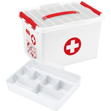 Artikelbild 1 für sunware the q-line Erste-Hilfe-Box 22,0 l weiß/rot 40,0 x 30,0 x 26,0 cm, 1 St., Artikelnummer 427937