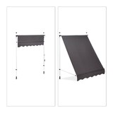 Artikelbild 1 für relaxdays Klemmmarkise grau 150,0 x 120,0 cm, Artikelnummer 450884